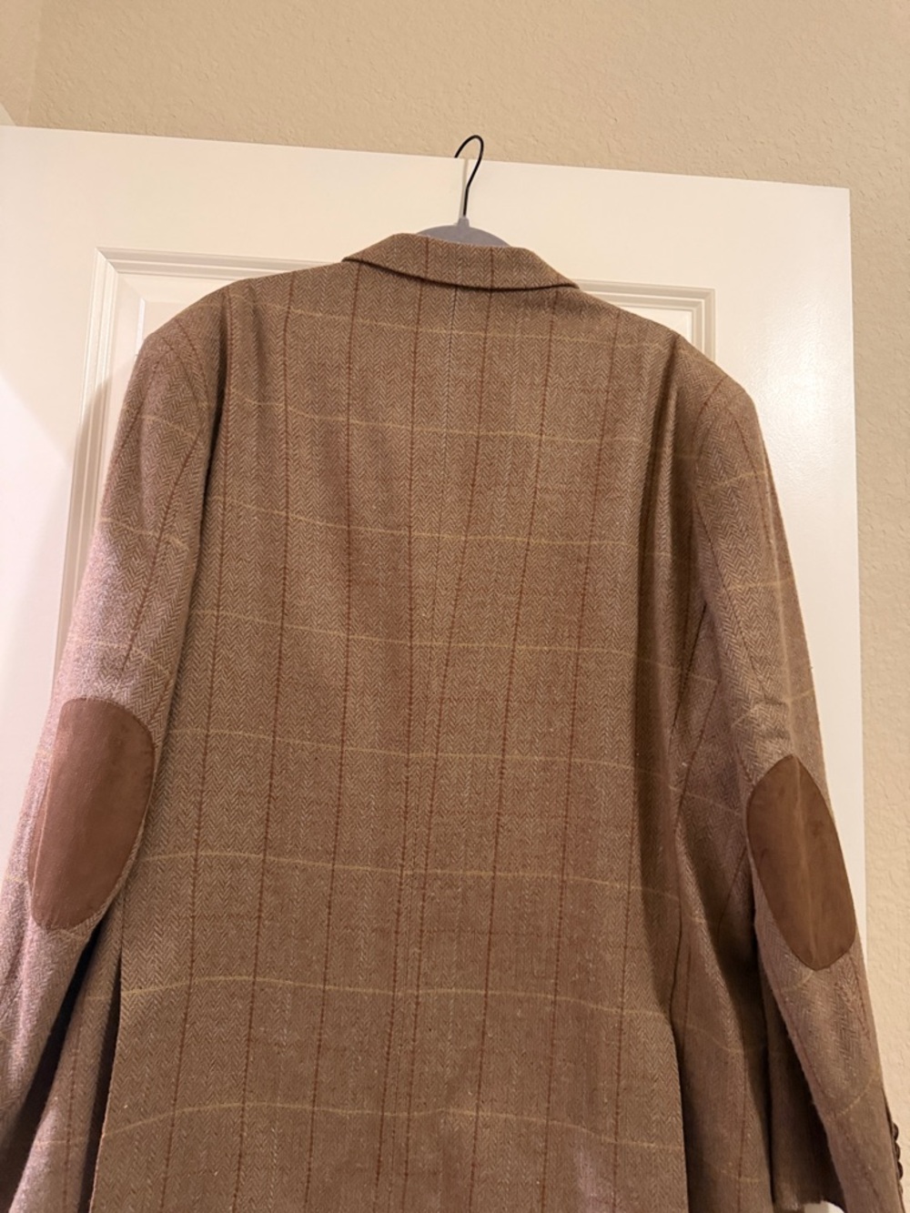 Alan Flusser Brown Windowpane Wool Sport Coat - Picture 10 of 13